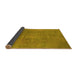 Sideview of Oriental Yellow Industrial Rug, urb2025yw