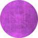 Round Oriental Pink Industrial Rug, urb2025pnk