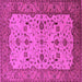 Square Oriental Pink Traditional Rug, urb2026pnk