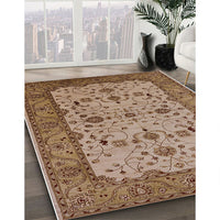 Mid-Century Modern Light Copper Gold Oriental Rug, urb2026