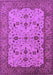 Machine Washable Oriental Purple Traditional Area Rugs, wshurb2026pur