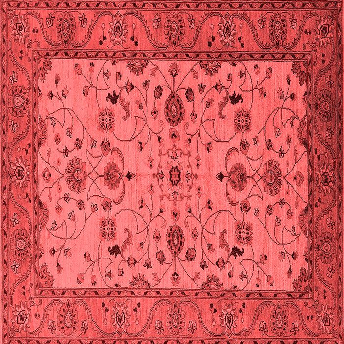 Machine Washable Oriental Red Traditional Rug, wshurb2026red