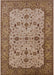 Machine Washable Industrial Modern Light Copper Gold Rug, wshurb2026