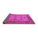 Sideview of Oriental Pink Traditional Rug, urb2026pnk