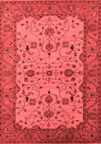 Oriental Red Traditional Rug, urb2026red