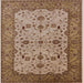 Square Machine Washable Industrial Modern Light Copper Gold Rug, wshurb2026