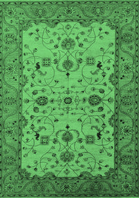 Oriental Emerald Green Traditional Rug, urb2026emgrn