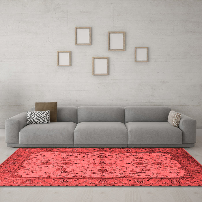 Traditional Red Washable Rugs