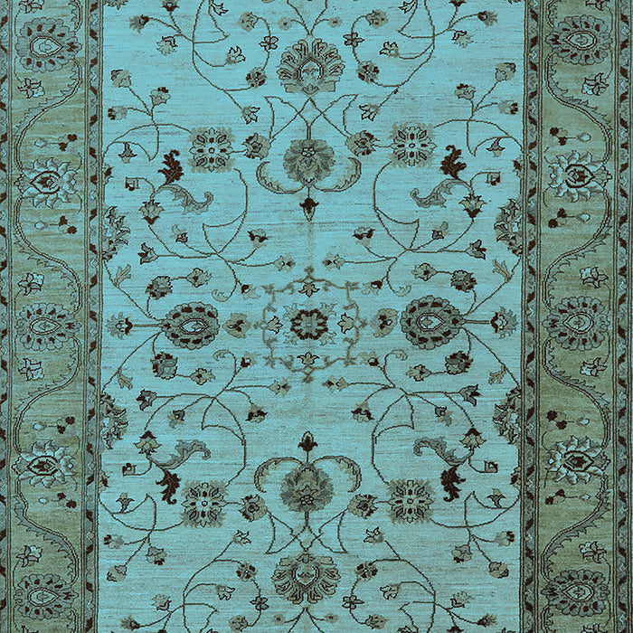 Oriental Light Blue Traditional Rug, urb2026lblu