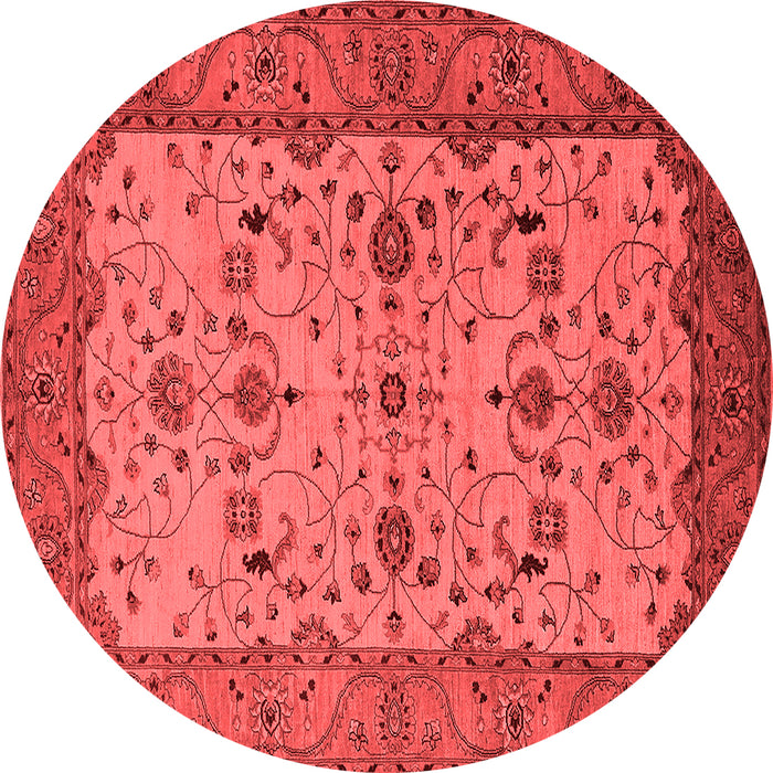 Machine Washable Oriental Red Traditional Rug, wshurb2026red