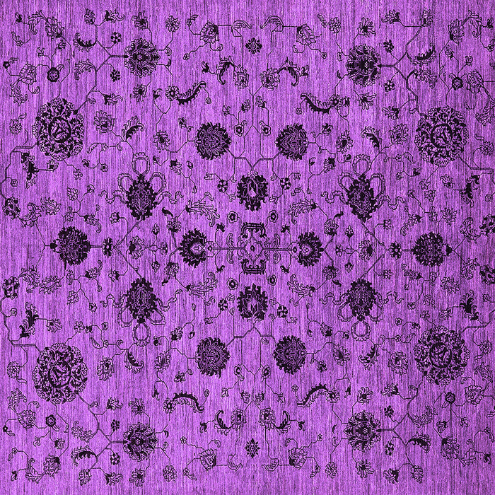 Square Oriental Purple Industrial Rug, urb2027pur