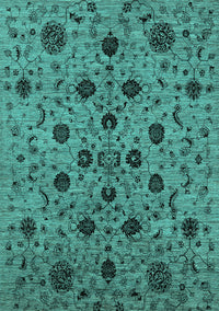 Oriental Turquoise Industrial Rug, urb2027turq