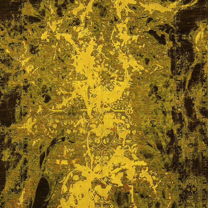 Oriental Yellow Industrial Rug, urb2028yw