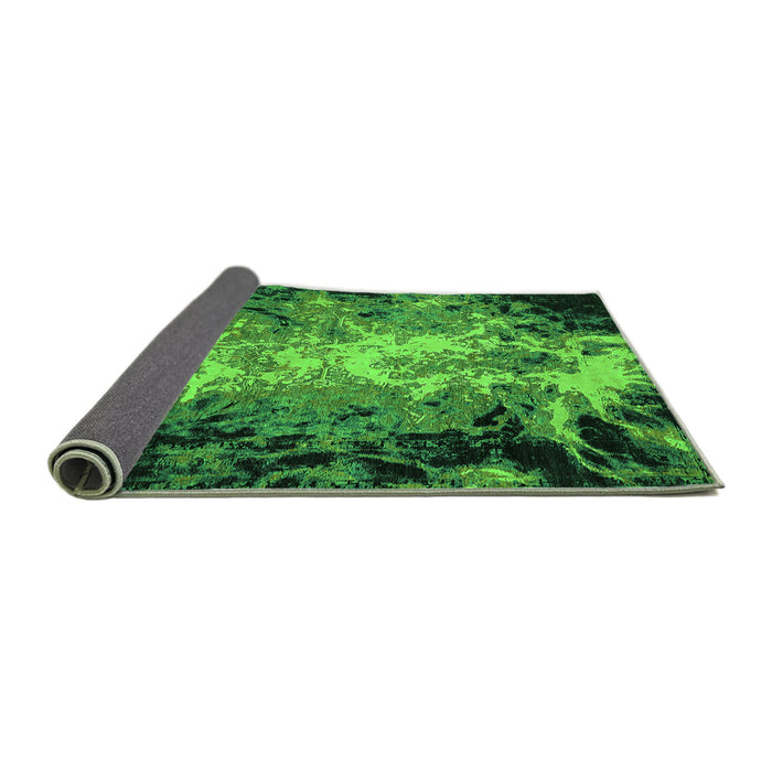 Sideview of Oriental Green Industrial Rug, urb2028grn