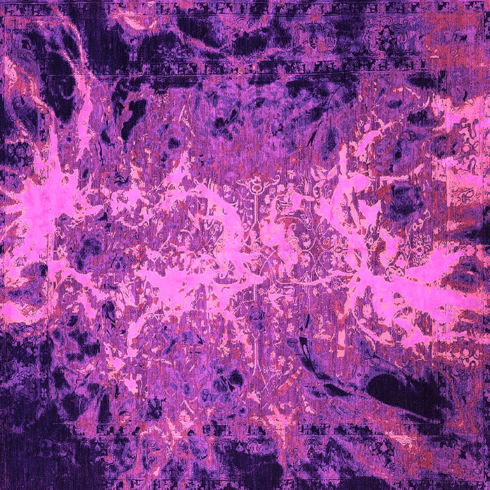 Square Oriental Pink Industrial Rug, urb2028pnk