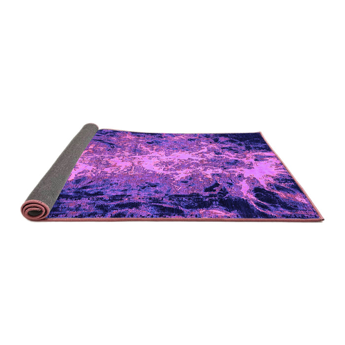 Sideview of Oriental Purple Industrial Rug, urb2028pur