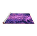 Sideview of Machine Washable Oriental Purple Industrial Area Rugs, wshurb2028pur