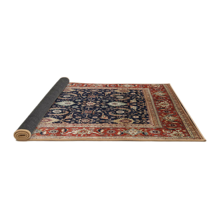 Sideview of Mid-Century Modern Red Oriental Rug, urb2029
