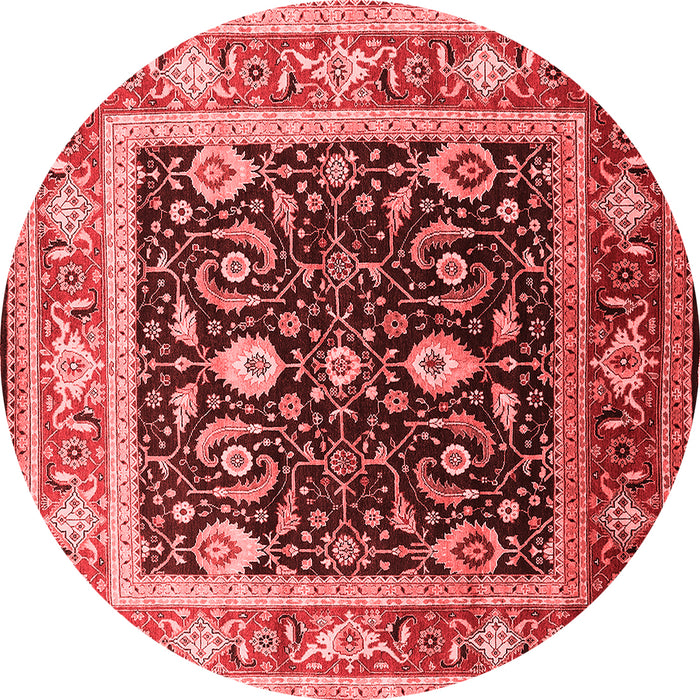 Machine Washable Oriental Red Industrial Rug, wshurb2029red