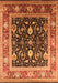 Machine Washable Oriental Orange Industrial Area Rugs, wshurb2029org