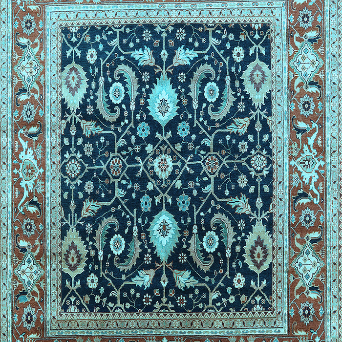 Oriental Light Blue Industrial Rug, urb2029lblu