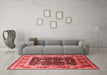 Industrial Red Washable Rugs