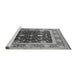 Sideview of Machine Washable Oriental Gray Industrial Rug, wshurb2029gry