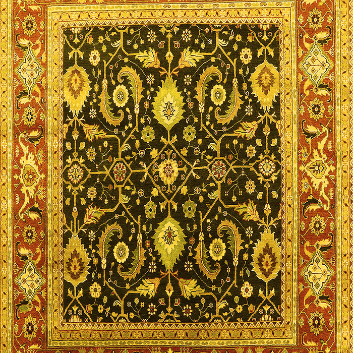 Oriental Yellow Industrial Rug, urb2029yw