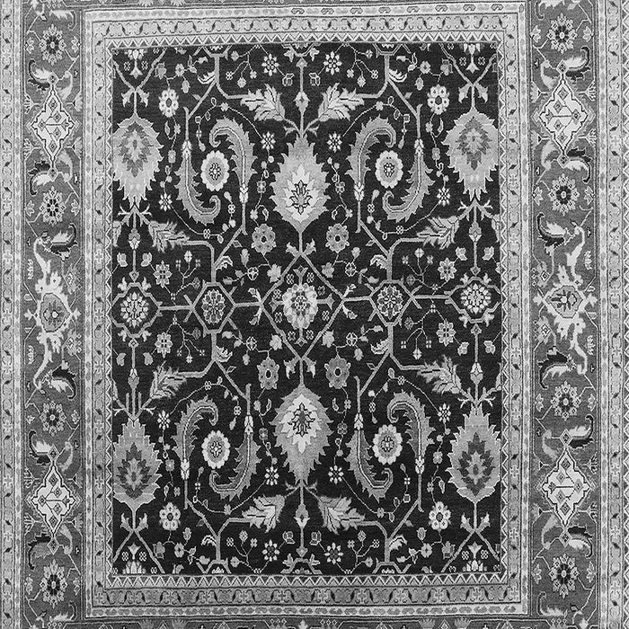 Machine Washable Oriental Gray Industrial Rug, wshurb2029gry