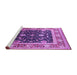 Sideview of Machine Washable Oriental Purple Industrial Area Rugs, wshurb2029pur