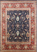 Mid-Century Modern Red Oriental Rug, urb2029