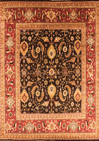 Oriental Orange Industrial Rug, urb2029org