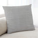 Lifestyle Image of Mid-Century Modern Urban Square Pale Silver Gray Throw Pillow, 18 inch by 18 inch, pwurb202