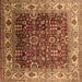 Square Oriental Brown Industrial Rug, urb2030brn
