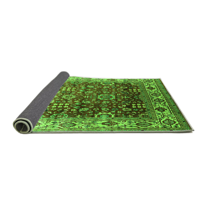 Sideview of Oriental Green Industrial Rug, urb2030grn