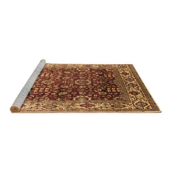 Sideview of Machine Washable Oriental Brown Industrial Rug, wshurb2030brn