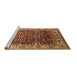 Sideview of Machine Washable Oriental Brown Industrial Rug, wshurb2030brn