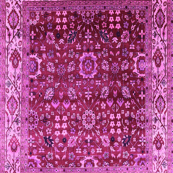 Machine Washable Oriental Pink Industrial Rug, wshurb2030pnk