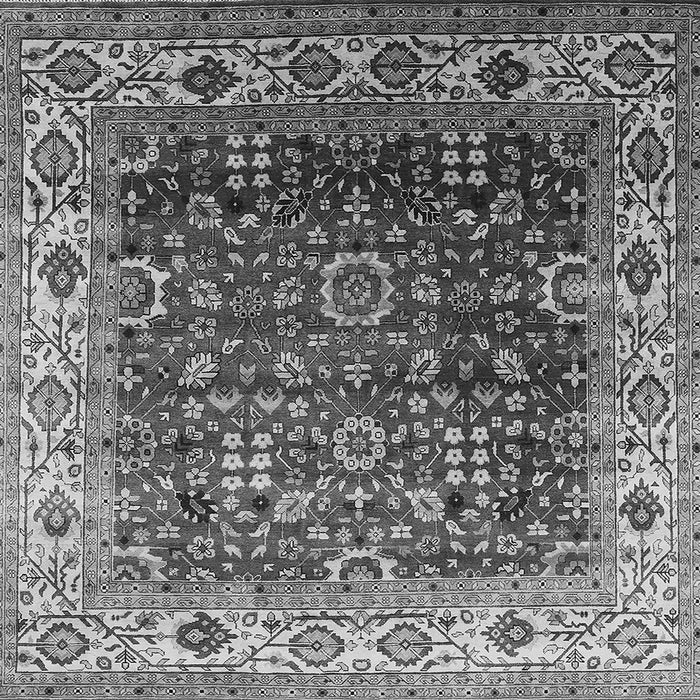 Square Oriental Gray Industrial Rug, urb2030gry