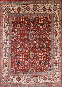 Mid-Century Modern Red Oriental Rug, urb2030