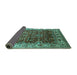 Sideview of Oriental Turquoise Industrial Rug, urb2030turq