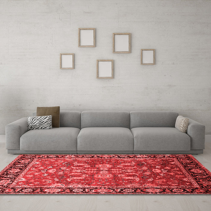 Traditional Red Washable Rugs