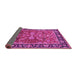 Sideview of Oriental Pink Traditional Rug, urb2031pnk