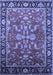 Machine Washable Oriental Blue Traditional Rug, wshurb2031blu