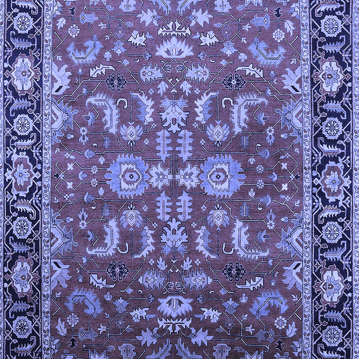 Machine Washable Oriental Blue Traditional Rug, wshurb2031blu