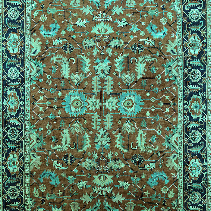 Oriental Turquoise Traditional Rug, urb2031turq