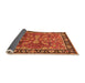 Sideview of Oriental Orange Traditional Rug, urb2031org