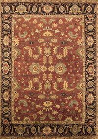 Oriental Brown Traditional Rug, urb2031brn