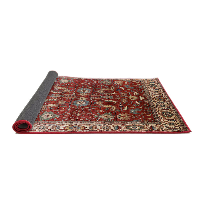 Sideview of Mid-Century Modern Red Oriental Rug, urb2032