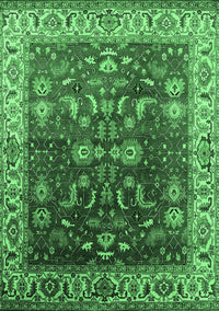 Oriental Emerald Green Traditional Rug, urb2032emgrn